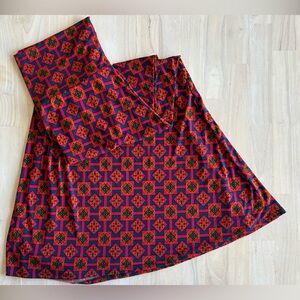 Lularoe Maxi Skirt Sz XL Medallion Print Multicolor Wide Band Waist Comfy